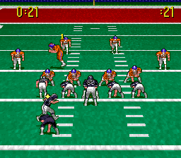 Pro Quarterback back cover for Sega Genesis